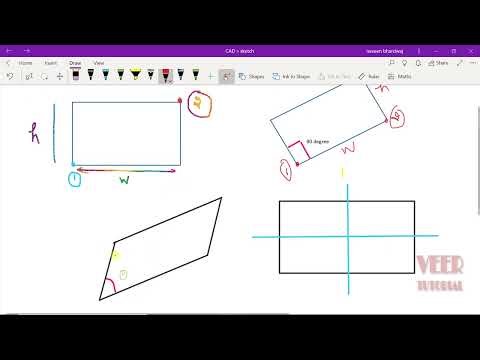 02 CATIA V5 | Tutorials | Sketch | Rectangle