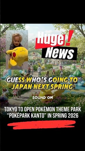 New Pokémon Theme Park Coming to Tokyo in 2026!