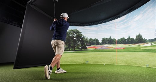 The world’s first curved-screen golf simulator designed for DIY installation is here