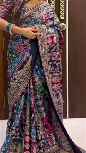 ✨❤️New trendy party wear saree design 2025 | ✨beautiful saree look✨#shorts #youtuber #weddinglooks