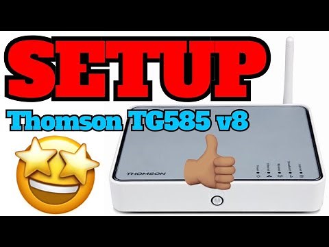 How to Setup Thomson TG585 v8 modem in 1 Minute