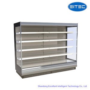 [Hot Item] Supermarket Open Front Standing Display Show Case Refrigerator