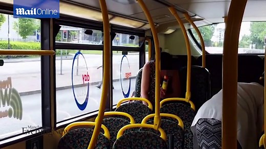 Shocking video shows woman sniffing gas at back of bus