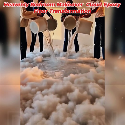 Heavenly Bedroom Makeover Cloud Epoxy Floor Trans | Alif computer & Printer's
