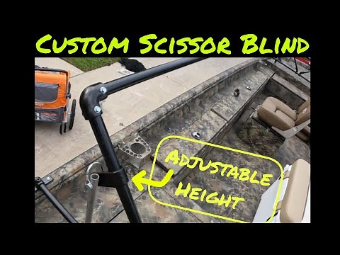 Adjustable DIY Boat Blind Frame Build (24'x72" Excel Catfish Pro)