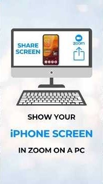 How to Share Your iPhone Screen on Zoom from a Windows PC #shorts