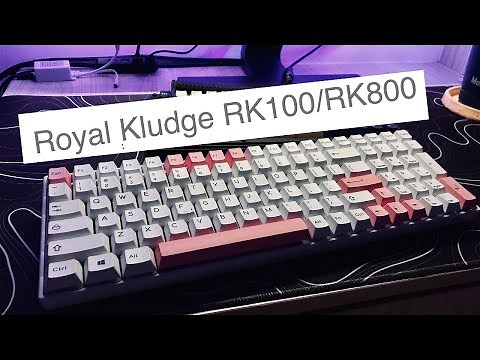 Royal Kludge RK100 RK860 | Sound Test | with MMD Holy Pandas Tactile Switches | BoW PBT