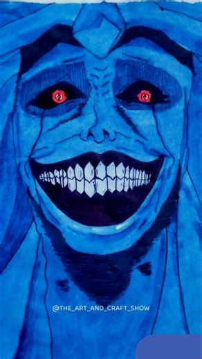 Devil Smile face! 😈 #drawing #art #devil #painting #theartandcraftshow #shorts