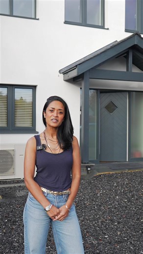 Meet Maddy and the story behind her sustainable self-build 🌿🏡 After demolishing an ageing bungalow, Maddy and her family set out to create a modern eco home designed around long-term sustainability and low-energy living. In this clip, she introduces the project and takes us into the utility room - the heart of the home’s energy system. Here you’ll find the technology helping the house move towards net-zero, including solar panels generating renewable electricity and systems designed to keep th