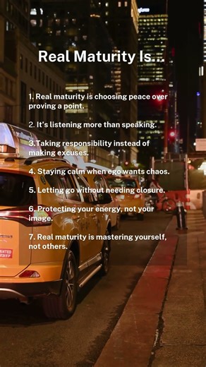 Real Maturity Is… The Quiet Strength That Changes Everything