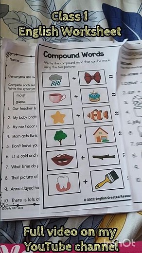 English Grammar Worksheet 📚 Ukg Class 1 English Worksheet 2026
