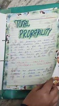 MATHS PROJECT-|PROBABILITY| CLASS- XII ISC PROJECT