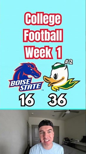 College Football *Week 1* Score Predictions ⭐️🏈