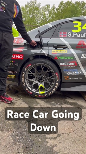 Air Jacks going down! #airjacks #racecar #audi #rs3