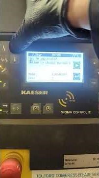 reset service hours hpc compressor sm16