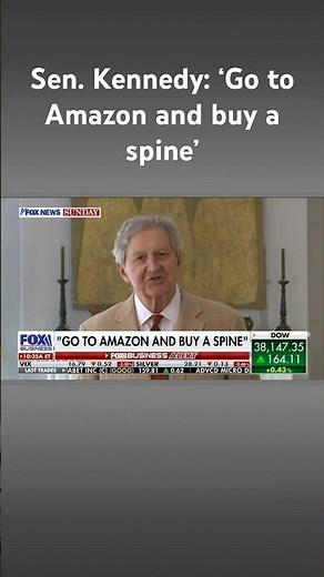 Sen. John Kennedy tells Biden to ‘go to Amazon and buy a spine’ #shorts