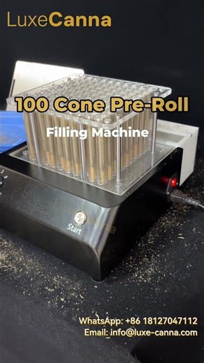 100 PCS Pre Roll Cone Filling Machine