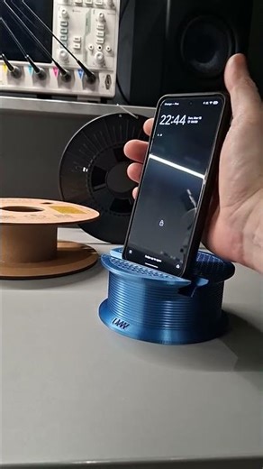 3D Printed Filament Spool Phone Stand, Supportless 3d Print #stl #3dprinting #phonestand