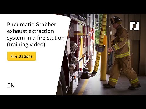 Pneumatic Grabber exhaust extraction system in a fire station (training video)