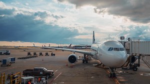 Time Lapse View Of Airport Large Boeing On Stock Footage SBV-337694651 - Storyblocks