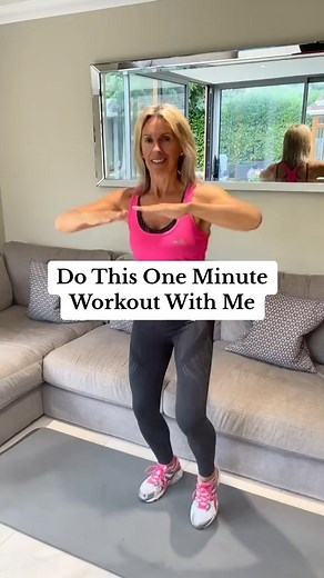 Petra Genco on Instagram: "Get moving at home with this 1 minute beginner workout - you can do it!! ‍♀️ #menopause #theladychange #womenshealth #weightloss #exerciseathome"