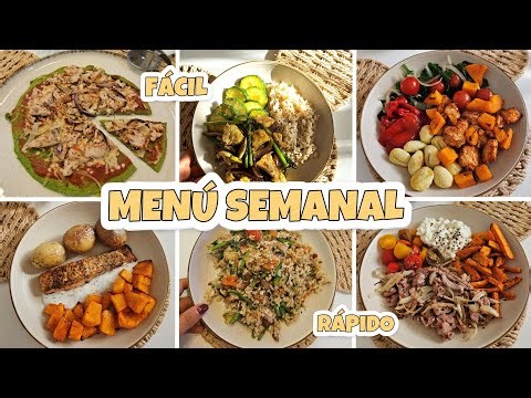 HEALTHY WEEKLY MENU🍽️😋Easy, quick and cheap🛒 LOSE WEIGHT AND FAT🔝🔥