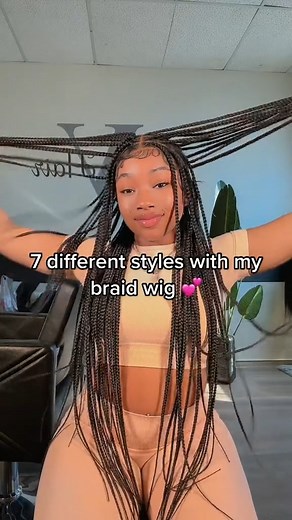 9.4K views · 137 reactions | 7 different styles with the braid wig | Wig Tutorials | Facebook