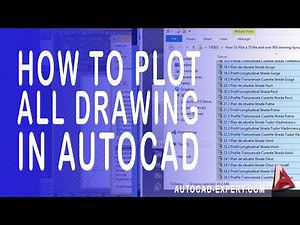 How to plot all drawing in autocad frome one click?