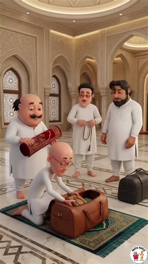 🕋❤️ Motu, Patlu & Friends Travel to Makkah for Umrah – A Heart-Touching Spiritual Journey 🥹🤲 #motupatlu #foryoupage #cartoon