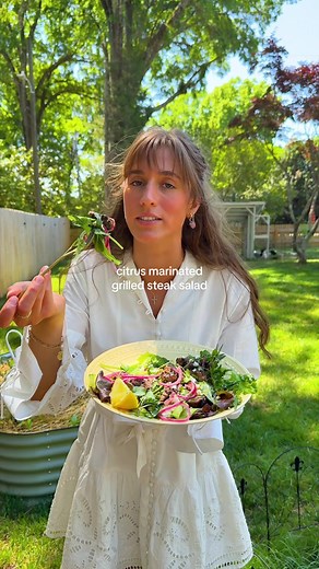 Citrus Marinated Grilled Skirt Steak Salad Recipe