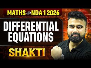 NDA Maths : Differential Equations ✅ Maths For NDA 2026 | NDA Maths One Shot | Defence Wallah