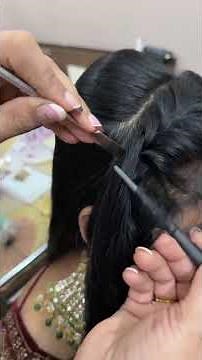 Easy way of doing bridal hair braiding #ytshorts #shorts