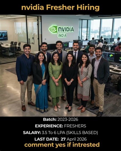 NVIDIA Off Campus Drive 2026 | Fresher Hiring | Batch 2023-2026 | Salary 6 LPA!