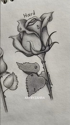 How to draw flowers 🌹#artbyzahra #easydrawing #tutorial #flowers #drawing #art #pro #medium