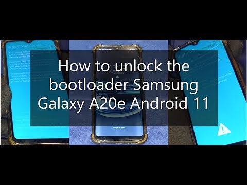 Unlock the bootloader on Samsung Galaxy A20 / A20e | Android 11 | Instruction step by step