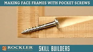 23K views · 328 reactions | One of the most common and easiest ways to build cabinet face frames is with pocket hole screws. Learn how to assemble a simple face frame using pocket screws. Kreg K5 Pocket Hole System: https://www.rockler.com/kreg-jig-k4-pocket-hole-system Kreg Foreman semi-Automatic Pocket Hole Machine: https://www.rockler.com/kreg-foreman-semi-automatic-pocket-hole-machine | Rockler Woodworking and Hardware | Facebook