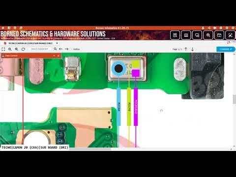 Tecno Camon 20 Sub Board Charging Strip Diagram | USB Port Ways | Hardware Jumper Ways Fix