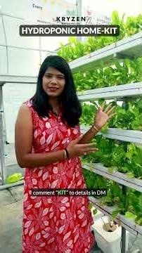 How to grow fresh greens at Home | Hydroponic Home Kit | Kryzen biotech