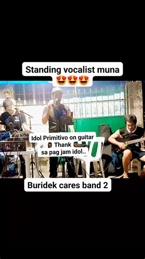 1K views · 21 reactions | STANDING VOCALIST MUNA NGAYON...AHIHITHANKS SA PAG JAM LODI PRIMITIVO AURELIO JR..SAYANG DI MO NADALA YONG BASS GUITAR MO.. #everyone #followers #highlights #TopFans CTTO | Mark Madriaga covers & sinsinan Vlogs | Facebook