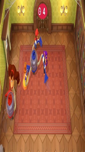 Daisy,Mario,Waluigi Dominate the Cleaning Battle in Super Mario Party