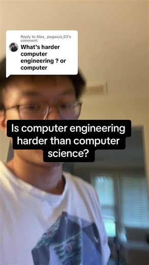 Replying to @Alex_ pegasus_03 Is computer engineering harder than computer science? #computerengineering #computerengineer #computerengineers #computerscience #computersciencemajor #computersciencestudent