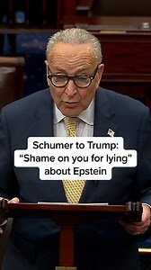 “The Epstein saga is perhaps the nastiest example of a trend that infects his entire presidency — an infection of lies, dishonesty, dodging, self-enrichment.” Senator Chuck Schumer, D-N.Y., took to the Senate floor to slam President Trump’s denial that he did not draw or sign a birthday letter allegedly sent to Jeffrey Epstein. White House press secretary Karoline Leavitt reiterated the White House’s claim that Trump did not write the letter. | MS NOW