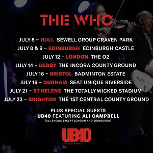 The Who Hits Back! 🎯 with their UK Tour. Don't miss The Who LIVE with a full orchestra this July 2023. With tickets from £66, book now before it's too late. | The Who