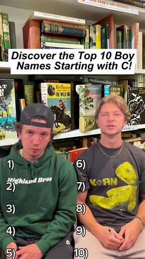 Discover the top 10 boy names starting with C! 🚀 From Conner to Carter, find out which names made the list and share your thoughts! What name do you love the most? 👶✨ #boynames #top10 #fyp #foryou #tiktok #highlandbros #namegame #carter
