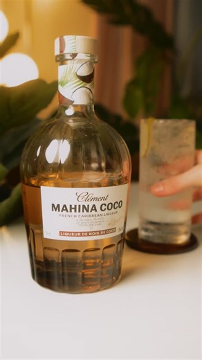 Clément Liqueur on Instagram: "With Mahina Coco, low-ABV cocktails are a breeze 🌴⁠ ⁠ Mix 1 oz of Mahina Coco with sparkling water and a squeeze of fresh lime for this bright and refreshing cocktail. So easy to make and full of flavor, every sip transports you to the sand beaches of Martinique 🏖️"