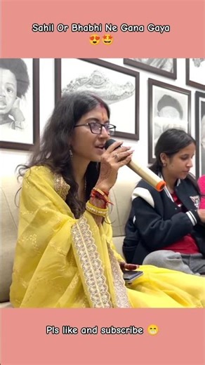 Sahil or Bhabhi ne gana Gaya 😍🤩 || #souravjoshivlogs #song #funny #shorts #comedy #kunalijoshi