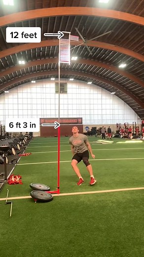 I just matched my highest jump ever! 11 feet 10 inches. #harvard #trackandfield #thrower #jump #dunk #athlete