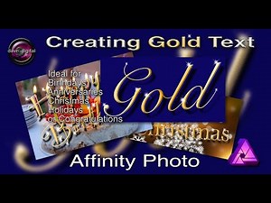 Gold Text Affinity Photo
