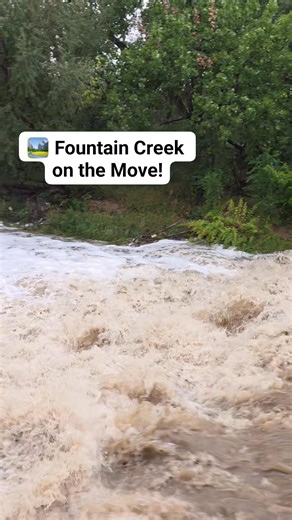 🏞 Fountain Creek is moving fast today...after last night's rain (Fountain, Colorado). | Colorado Fan Club