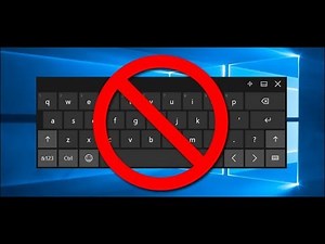 EASY HOW TO - Disable Touch keyboard and handwriting panel services - Windows 10